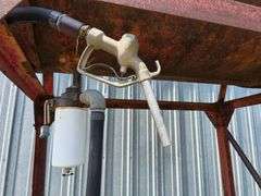 300 Gallon Overhead Fuel Barrel and Stand, with Hose and Nozzle