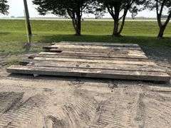 (15) 6”x12” Creosote Treated Bridge Planks, various lengths, 11’-15.5’, used