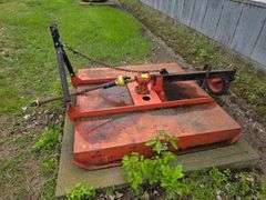 United Farm Tools 3pt Rough Cut Mower, 5’, 540 PTO, Single Rear Tire, SN: 12092