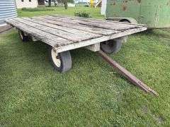 Flat Rack on Mn 4 Wheel Gear, Wood Deck, 8’x16’