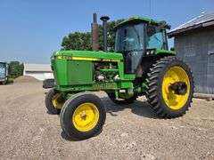 1990 John Deere 4455 2 Wheel Drive Tractor, 8,855 Hours, Quad Range Transmission, 9.50-20 Fronts, 14