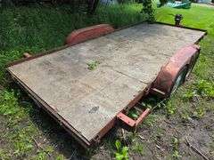 1985 DRCT 7’ x 16’ Car Trailer, Hand Crank Winch, Ramps, Comes with 7’ x 16’ Gates that were Made to