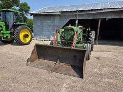 1969 John Deere 4020 Wide Front Diesel with John Deere 48 Loader and 7’ Bucket, 9,506 Hours, 14.9x38