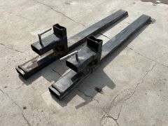 Bale Forks, Clamp on bucket style, 43”, 59” overall length