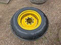 (2) 7.50 x 20 3 Rib Tires on 8 Bolt Rims