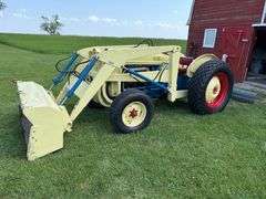 1963 Ford 4130 Industrial Tractor with Loader and 6’ Blade, 13.6-28 Diamond Tread Tires, Unknown Act