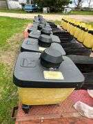 12 John Deere Planter Boxes off a 7300 Planter, 12 – 1.6 Bushel, 12 – Lock and Load Herbicide Boxes 