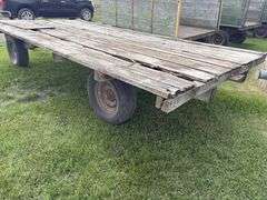 Flat Rack on Mn 4 Wheel Gear, Wood Deck, 8’x16’