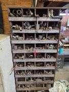 Wood Rack 35” x 76” x 12” with Assortment of Misc Items