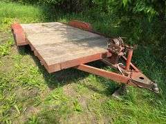 1985 DRCT 7’ x 16’ Car Trailer, Hand Crank Winch, Ramps, Comes with 7’ x 16’ Gates that were Made to