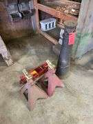 Jack Stands and MVP Super Lift Jack (No Front Wheels)