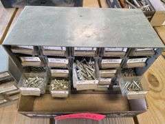Plastic Continaers with Misc Screws and Bolts