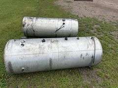 (2) Aluminum Truck Fuel Tanks, 26”x70”, Approx 120 Gal Each