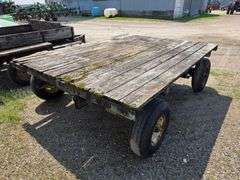 4 Wheel Trailer with Hydraulic Hoist, 8’ x 10’, Wood Floor, 6 Bolt Hubs