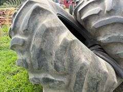(4) Used 24.5-32 GoodYear Tires With Tubes, All Hold Air, Buying All for One Money