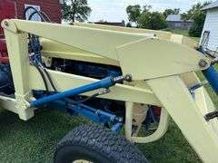 1963 Ford 4130 Industrial Tractor with Loader and 6’ Blade, 13.6-28 Diamond Tread Tires, Unknown Act