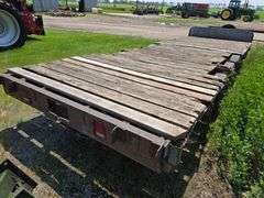 Home Made Tri Axle Trailer, 24’ Long, 8’ Wide, Has 2 Point or 2 5/16” Ball, Heavy Duty