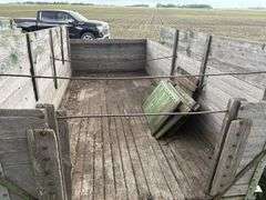 Barge Box, 5.5’x12’, 29” Sides, Sideboards, on Oliver 4 Wheel Gear, Hoist