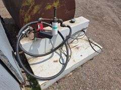 L-Shaped Pickup Fuel Tank with 20 Gallon 12 Volt Hi Flow Fill-Rite Pump, Automatic Shut off Nozzle