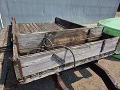 2 Wheel Trailer with Hydraulic Hoist, 6’ x 9’, Wood Floor, 6 Bolt Hubs