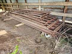 (15) 2 - 12', 2 - 14’, 3 - 16', 2 - 18' and 6 - 20' HiQual Heavy Duty 4’ Tall 5 Bar Gates with Hardw