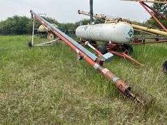 Hutchinson 8” x 53’ Auger, 540 PTO, Needs 1 Bearing Replaced on Drive Line, SN: 177092