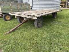 Flat Rack on Mn 4 Wheel Gear, Wood Deck, 8’x16’