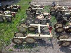 Rolling Shields off a K+M Cultivator, Made by Tebben Manufacturing