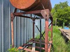 300 Gallon Overhead Fuel Barrel and Stand, with Hose and Nozzle
