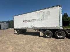 1984 Morgan Single Axle Semi Water Trailer, 28' Long, (2) 1,600 Gallon Tanks, Inductor and 5hp Motor