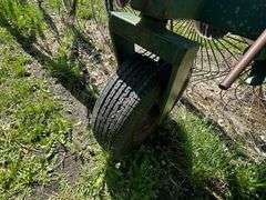 12 Wheel in Line Rake, New Tires, Adjustable Width