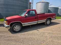 1991 Chevrolet Silverado 1500, 4x4, Single Cab Pickup with 8’ Box, V8 Engine, 5 Speed Manual Transmi