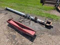 6” Gravity Box Drill Fill, Hydraulic Drive, Brush Auger