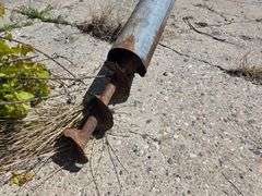 Misc 6” Auger with Electric Motor, Approx 14’, Untested