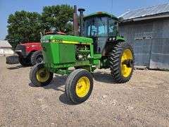 1990 John Deere 4455 2 Wheel Drive Tractor, 8,855 Hours, Quad Range Transmission, 9.50-20 Fronts, 14