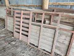 1985 DRCT 7’ x 16’ Car Trailer, Hand Crank Winch, Ramps, Comes with 7’ x 16’ Gates that were Made to