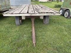 Flat Rack on Mn 4 Wheel Gear, Wood Deck, 8’x16’