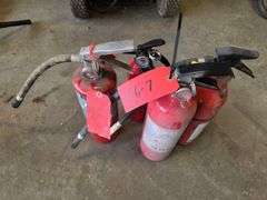 Assortment of Fire Extinguishers, Some Might Need Charging