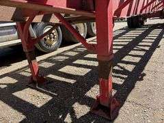 1981 Hobbs 96”x42’ Flatbed Semi Trailer, Tandem Axle, Spring Ride, 11R24.5 on Steel Budd, Side Box, 