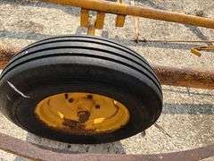 2 Wheel Trailer, with 8’ Dia Round Steel Deck Frame, (no deck), 14” Tires, no title