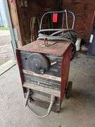 Lincoln Idealarc 250 Electric Welder, 220 Hookup with Cart, AC/DC