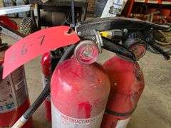 Assortment of Fire Extinguishers, Some Might Need Charging