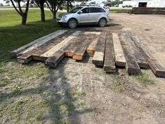 (15) 6”x12” Creosote Treated Bridge Planks, various lengths, 11’-15.5’, used