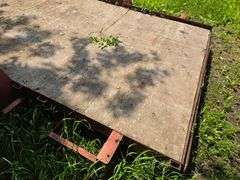 1985 DRCT 7’ x 16’ Car Trailer, Hand Crank Winch, Ramps, Comes with 7’ x 16’ Gates that were Made to