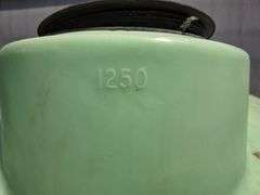 1250 Gallon Poly Tank with 2” Discharge, Shows a Slight Crack Above 800 Gallons