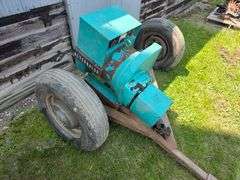 ONAN PTO Driven Alternator on 2 Wheel Cart, 120 and 240 Volt