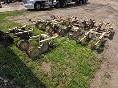 Rolling Shields off a K+M Cultivator, Made by Tebben Manufacturing