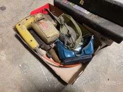 Assortment of Misc Welding Rods, Jigsaw and Welding Goggles