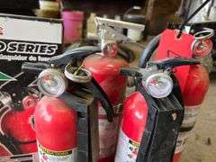 Assortment of Fire Extinguishers, Some Might Need Charging