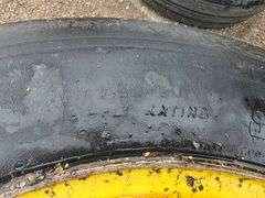 (2) 7.50 x 20 3 Rib Tires on 8 Bolt Rims